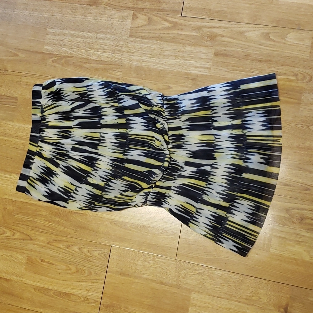VTG Cache strapless peplum top XS